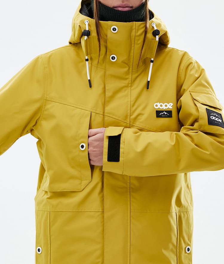 Dope Adept W Giacca Sci Donna Yellow, Image 8 of 9