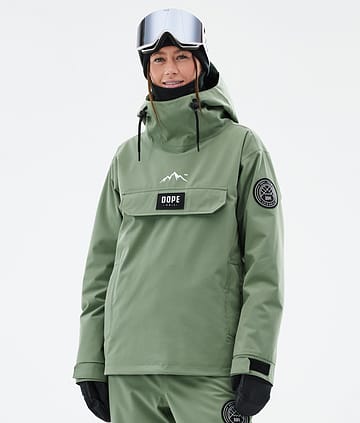 Dope Blizzard W Snowboard Jacket Moss Green Renewed