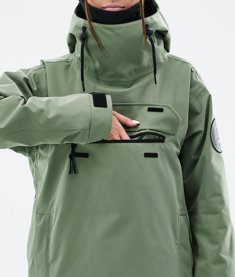Dope Blizzard W Snowboard Jacket Women Moss Green Renewed, Image 8 of 8