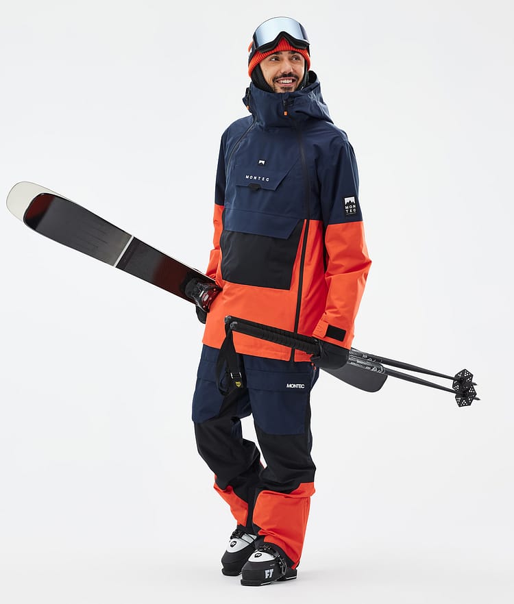 Montec Doom Laskettelutakki Miehet Dark Blue/Black/Orange, Image 3 of 11