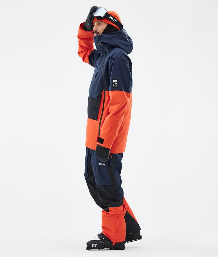 Montec Doom Laskettelutakki Miehet Dark Blue/Black/Orange, Image 4 of 11