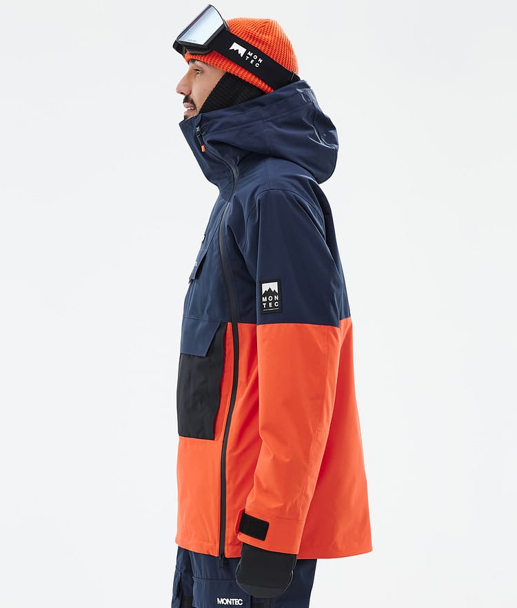 Montec Doom Laskettelutakki Miehet Dark Blue/Black/Orange, Image 6 of 11