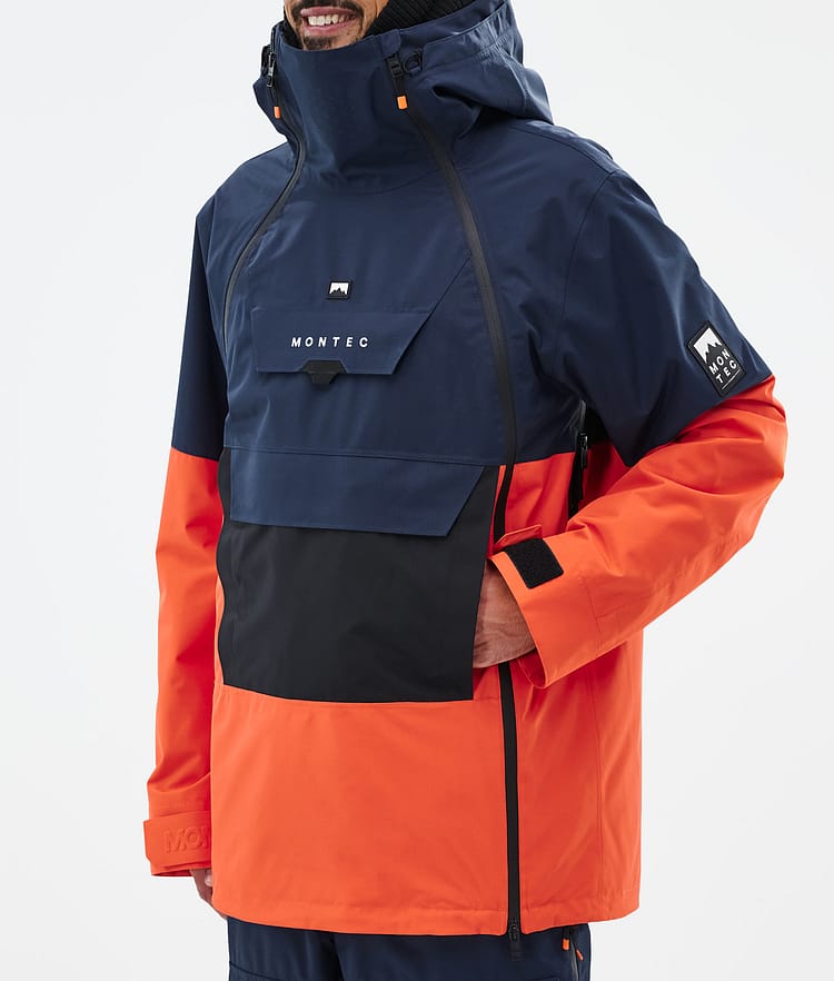 Montec Doom Laskettelutakki Miehet Dark Blue/Black/Orange, Image 8 of 11