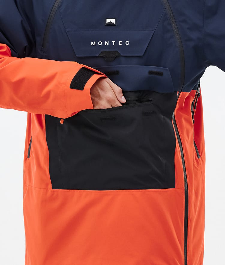 Montec Doom Laskettelutakki Miehet Dark Blue/Black/Orange, Image 9 of 11