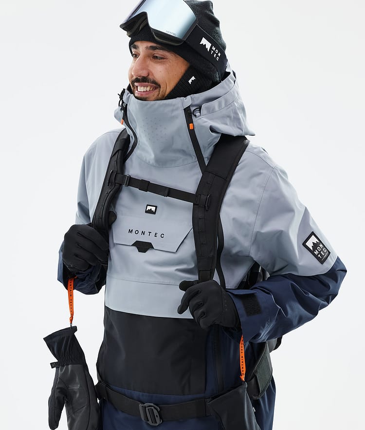Montec Doom Ski Jacket Men Soft Blue/Black/Dark Blue, Image 3 of 12