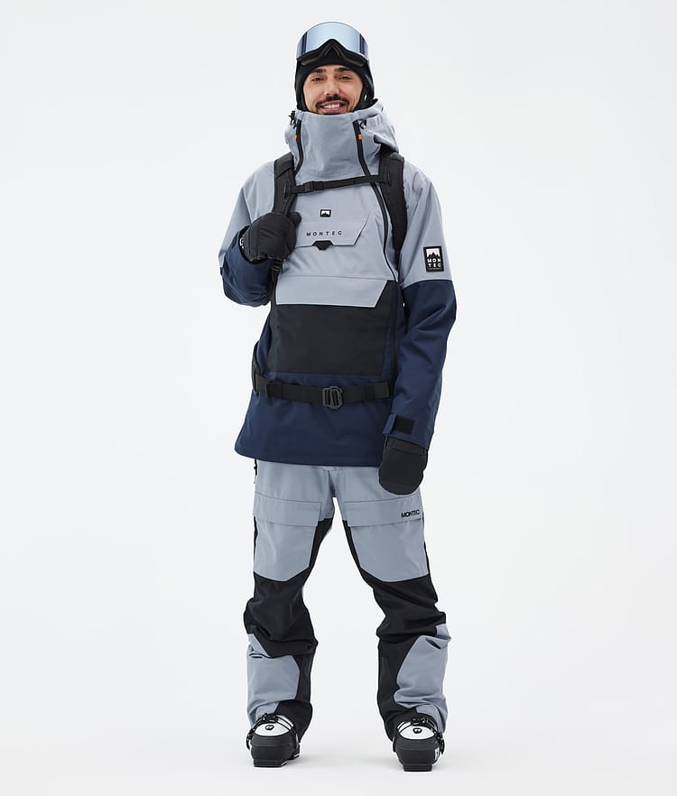 Montec Doom Ski Jacket Men Soft Blue/Black/Dark Blue, Image 4 of 12