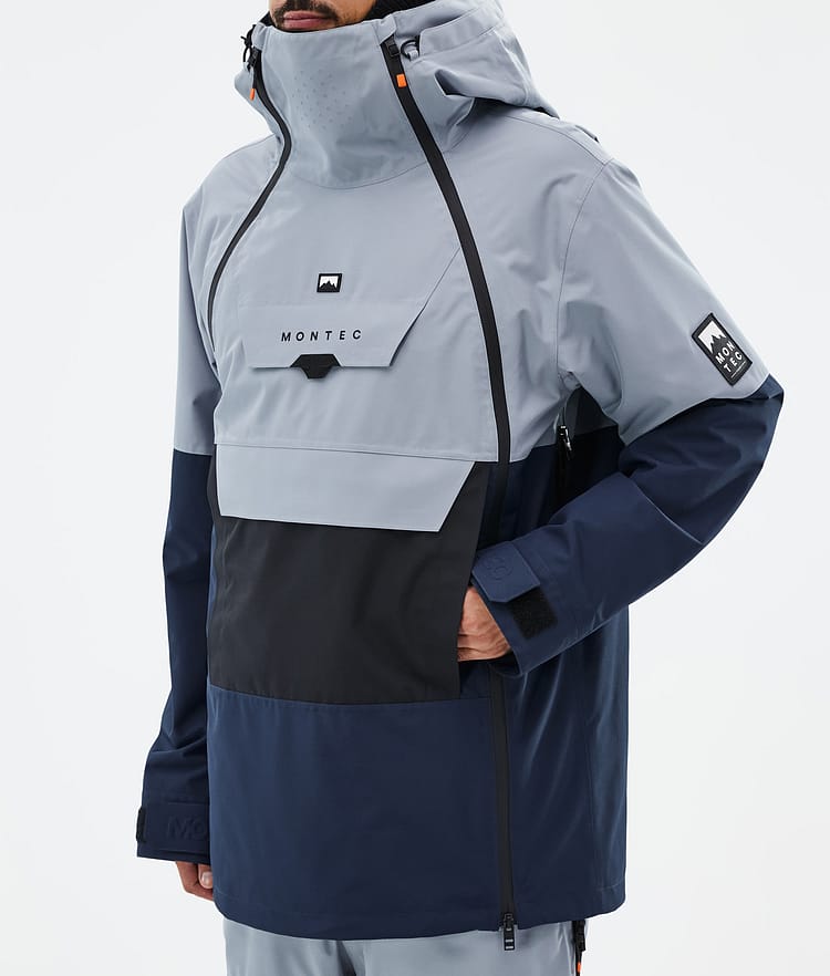 Montec Doom Ski Jacket Men Soft Blue/Black/Dark Blue, Image 9 of 12