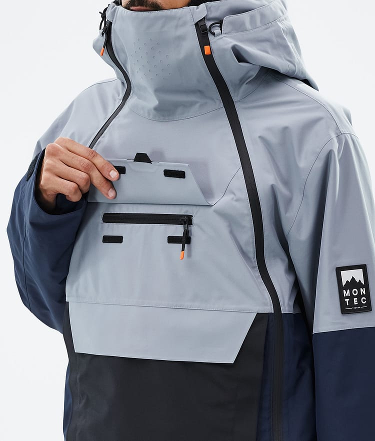 Montec Doom Ski Jacket Men Soft Blue/Black/Dark Blue, Image 11 of 12