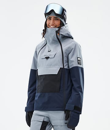 Montec Doom W Snowboard Jacket Soft Blue/Black/Dark Blue Renewed