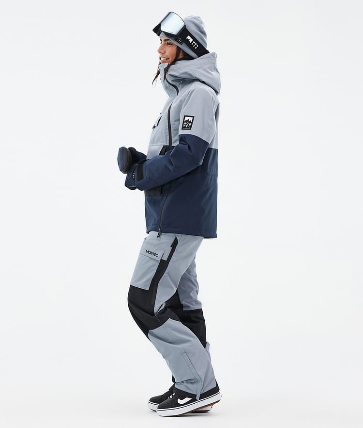 Montec Doom W Snowboard Jacket Women Soft Blue/Black/Dark Blue Renewed, Image 3 of 10