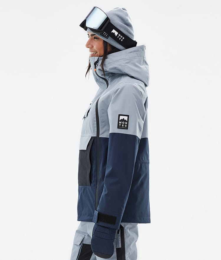 Montec Doom W Snowboard Jacket Women Soft Blue/Black/Dark Blue Renewed, Image 5 of 10