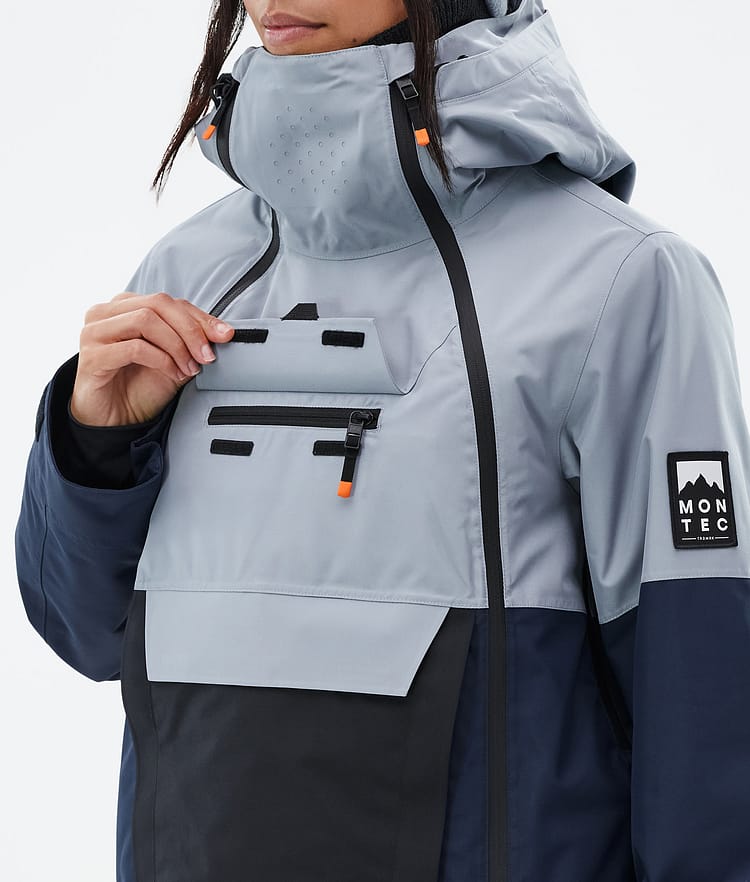 Montec Doom W Snowboard Jacket Women Soft Blue/Black/Dark Blue Renewed, Image 9 of 10