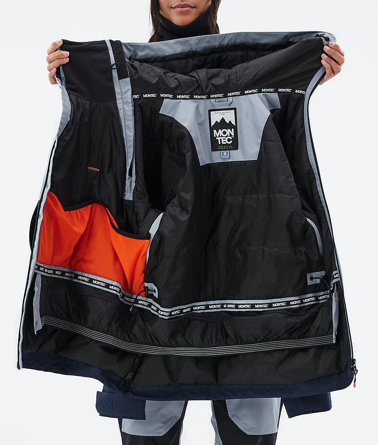 Montec Doom W Snowboard Jacket Women Soft Blue/Black/Dark Blue Renewed, Image 10 of 10