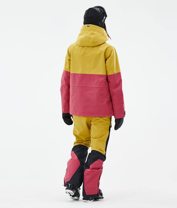 Montec Doom W Ski jas Dames Yellow/Black/Light Red, Image 4 of 10