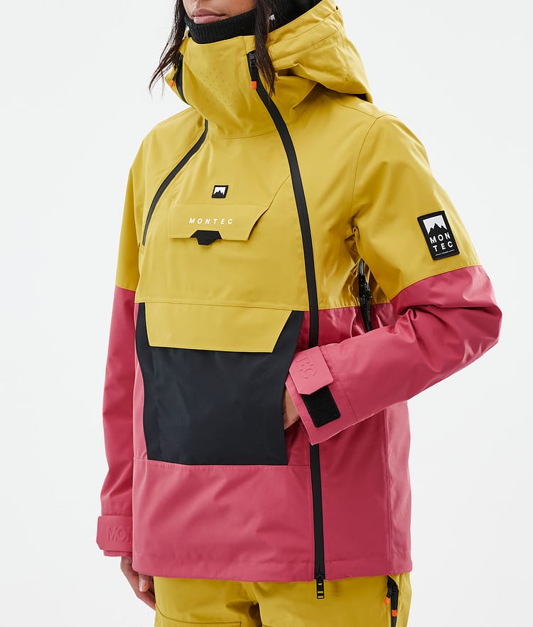 Montec Doom W Ski jas Dames Yellow/Black/Light Red, Image 7 of 10