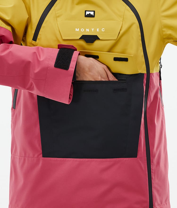 Montec Doom W Ski jas Dames Yellow/Black/Light Red, Image 8 of 10
