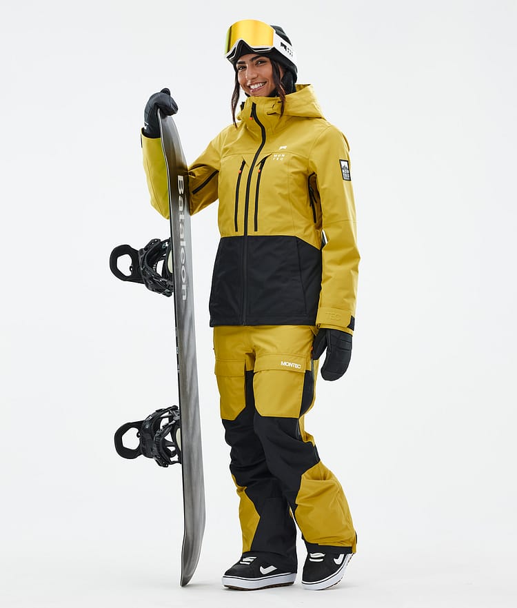 Montec Fawk W Snowboardbukse Dame Yellow/Black, Image 2 of 7