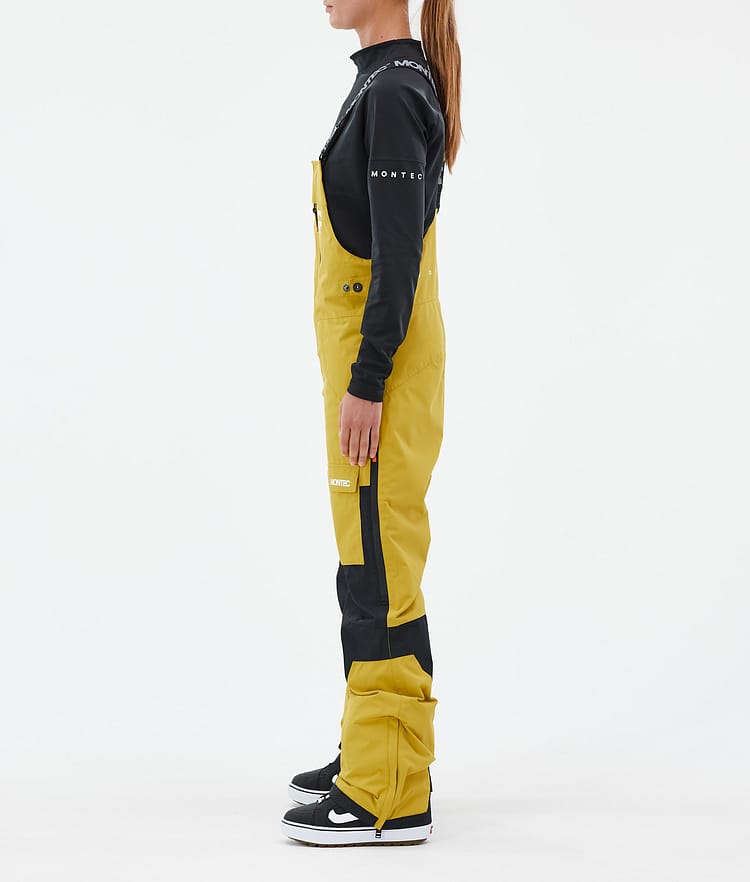 Montec Fawk W Snowboardbukse Dame Yellow/Black, Image 3 of 7
