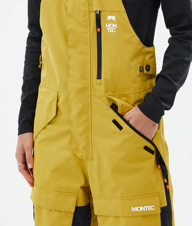Montec Fawk W Snowboardbukse Dame Yellow/Black, Image 5 of 7