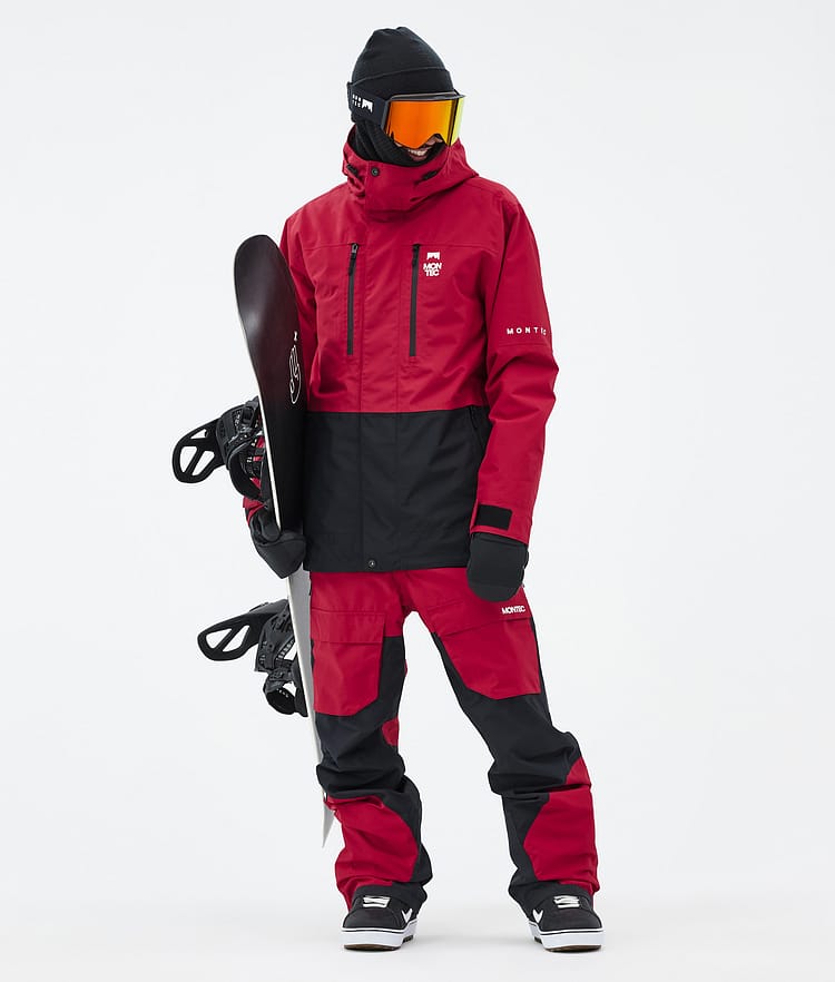 Montec Fawk Snowboard Jacket Men Deep Red/Black, Image 3 of 10
