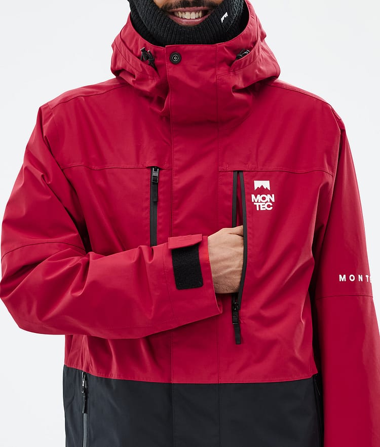 Montec Fawk Snowboard Jacket Men Deep Red/Black, Image 9 of 10