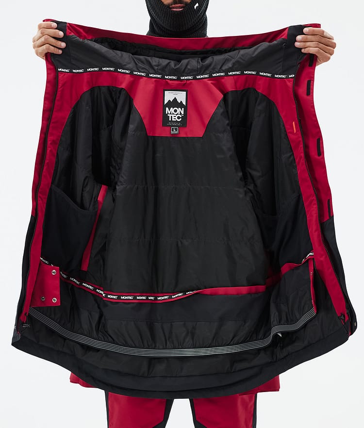 Montec Fawk Snowboard Jacket Men Deep Red/Black, Image 10 of 10