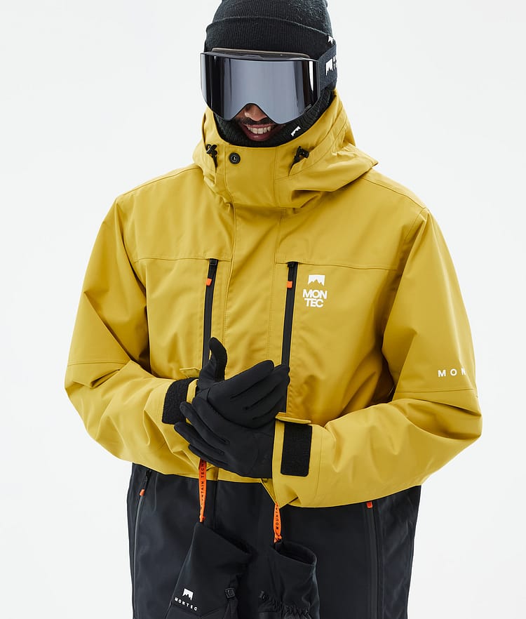 Montec Fawk Snowboard Jacket Men Yellow/Black, Image 2 of 10