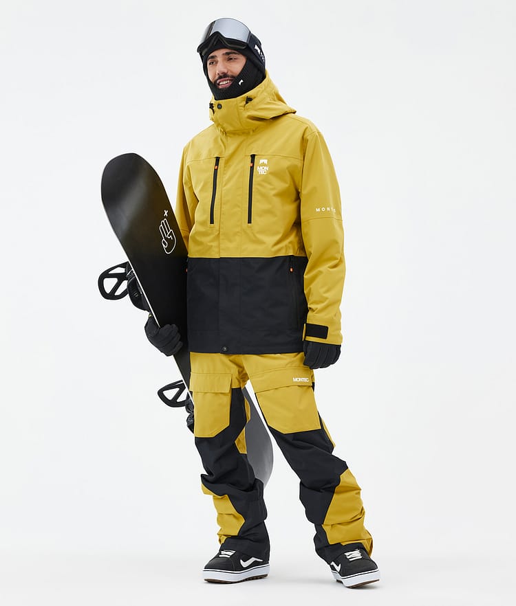 Montec Fawk Snowboard Jacket Men Yellow/Black, Image 3 of 10