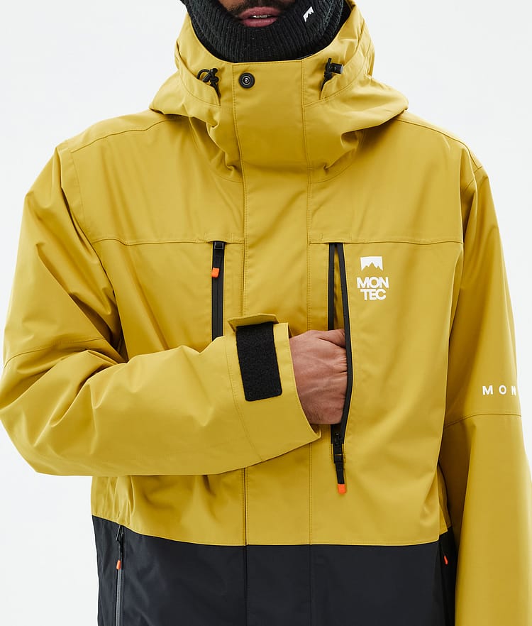 Montec Fawk Snowboard Jacket Men Yellow/Black, Image 9 of 10