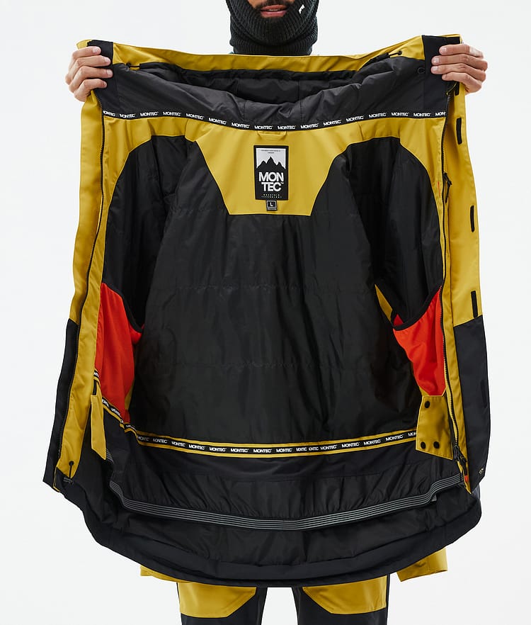 Montec Fawk Snowboard Jacket Men Yellow/Black, Image 10 of 10