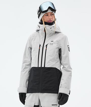 Moss W Snowboard Jacket Light Grey/Black