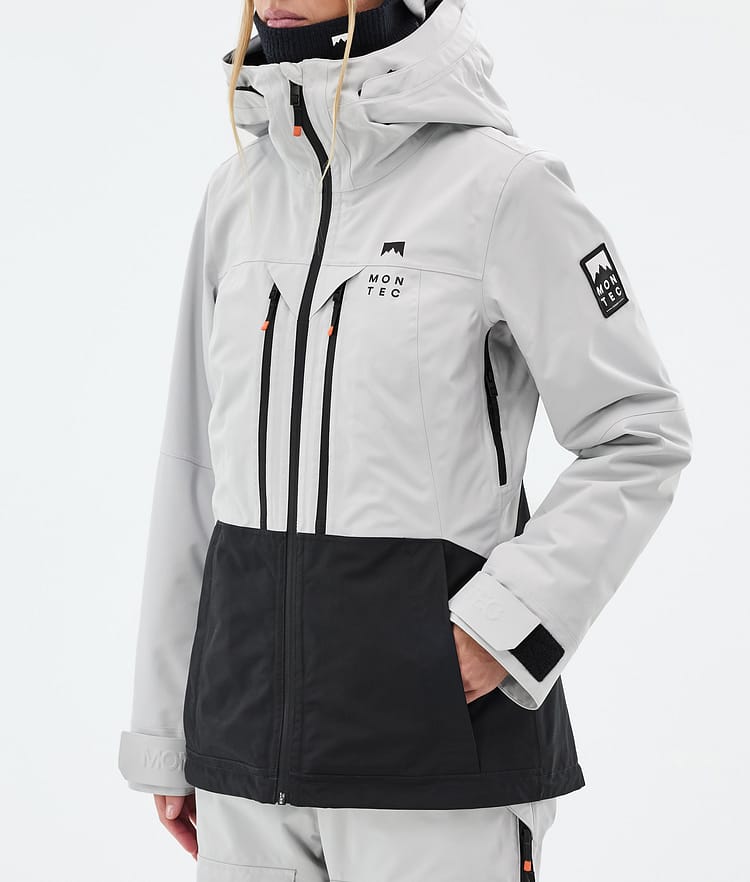 Montec Moss W Snowboard Jacket Women Light Grey/Black, Image 7 of 9