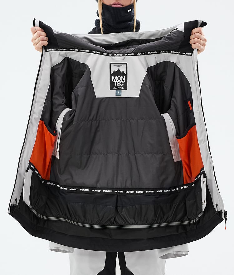 Montec Moss W Snowboard Jacket Women Light Grey/Black, Image 9 of 9