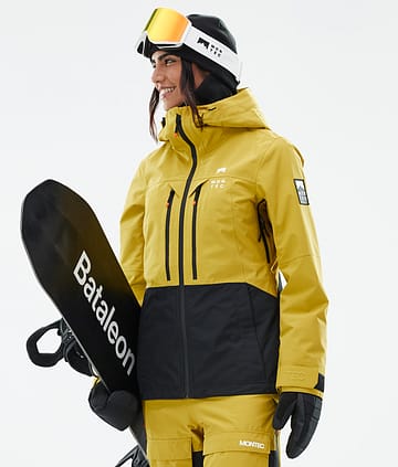 Montec Moss W Snowboard Jacket Yellow/Black Renewed