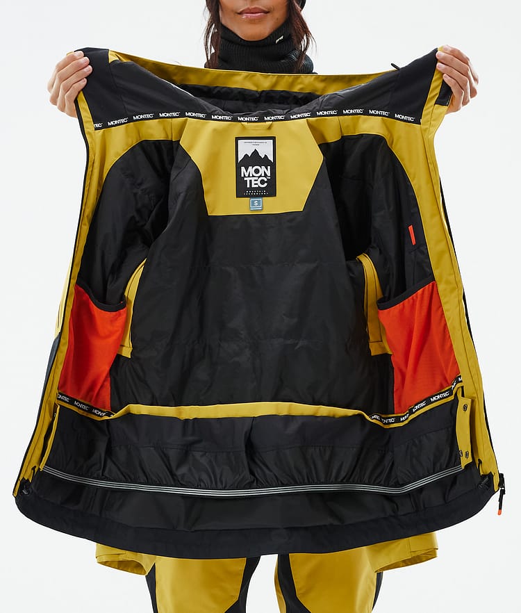 Montec Moss W Snowboard Jacket Women Yellow/Black, Image 10 of 10