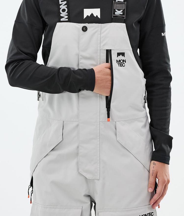 Fawk W Snowboard Pants Women Light Grey/Black, Image 7 of 8