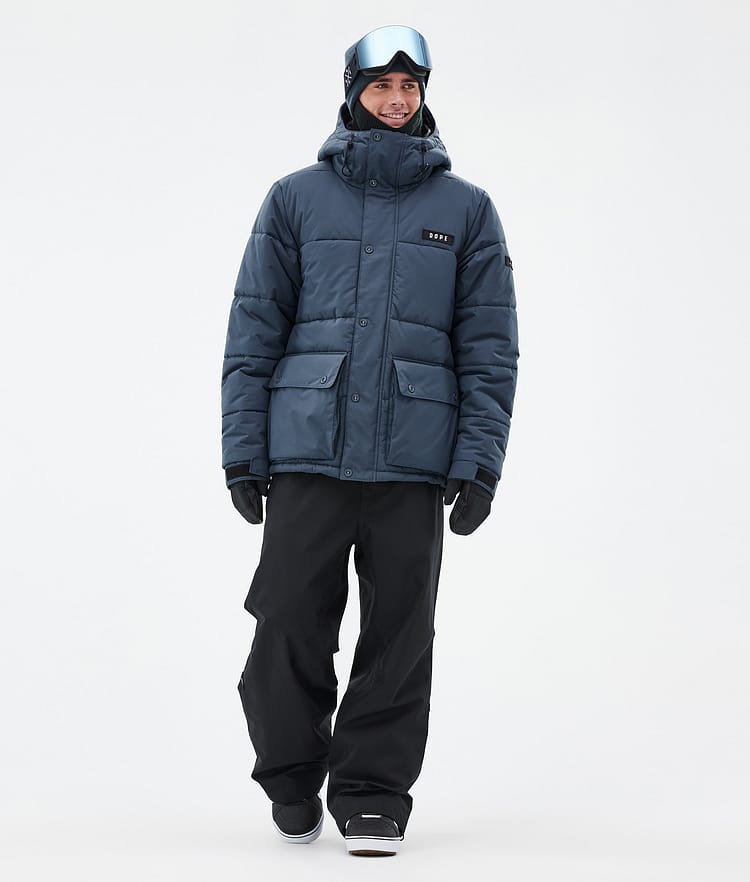 Dope Puffer Full Zip 24 Snowboard Jacket Men Metal Blue, Image 2 of 9