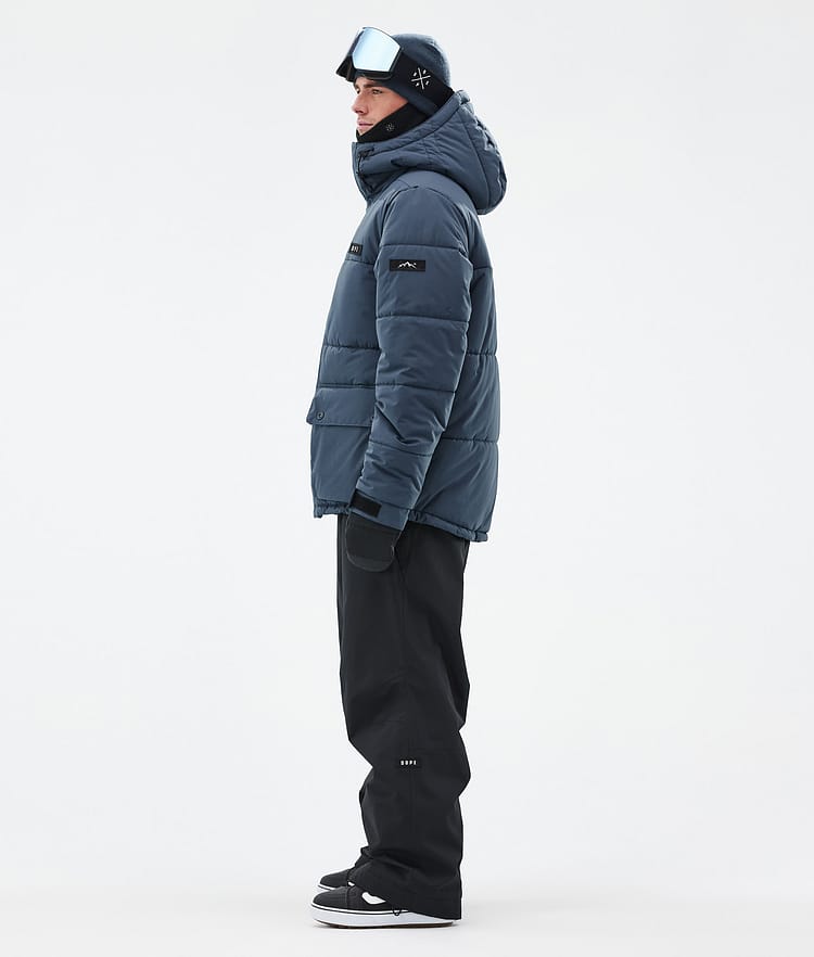 Dope Puffer Full Zip 24 Snowboard Jacket Men Metal Blue, Image 3 of 9