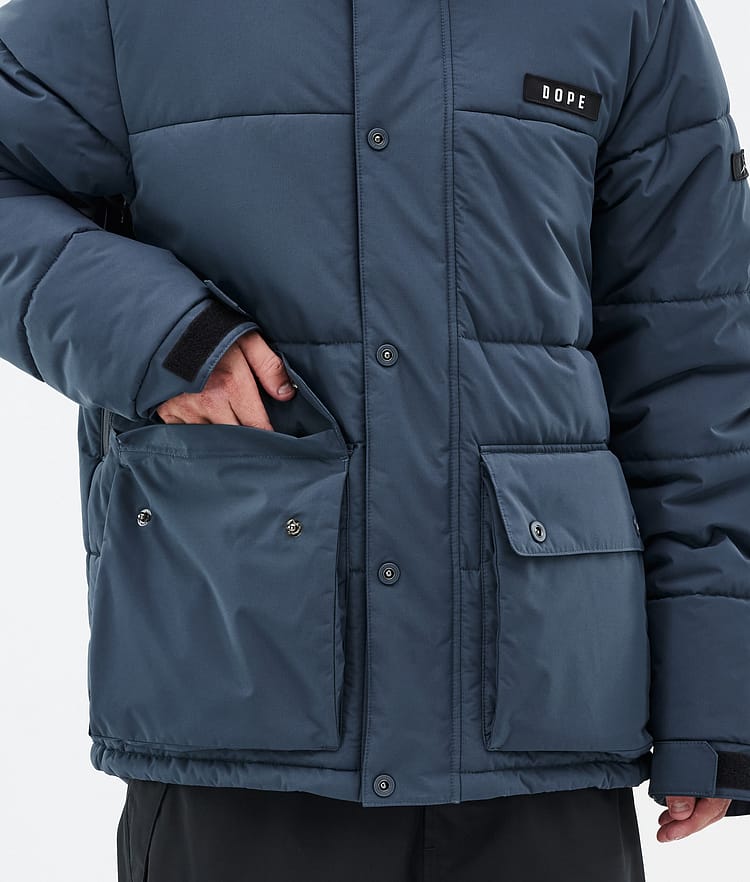 Dope Puffer Full Zip 24 Giacca Sci Uomo Metal Blue, Image 8 of 9