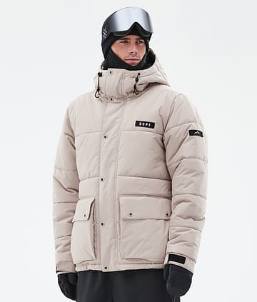 Dope Puffer Full Zip 24 Snowboard Jacket Sand Renewed