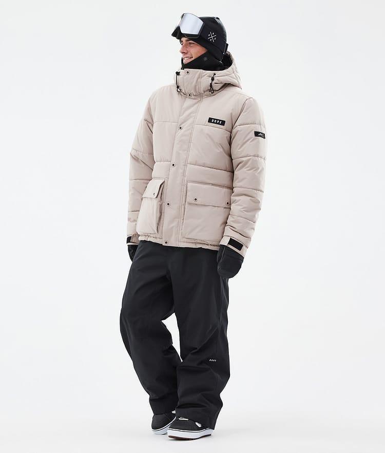 Dope Puffer Full Zip 24 Snowboardjacka Herr Sand Renewed, Image 2 of 9