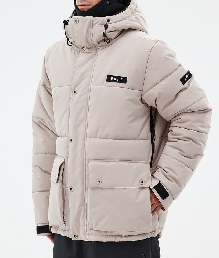 Dope Puffer Full Zip 24 Snowboardjacka Herr Sand Renewed, Image 7 of 9