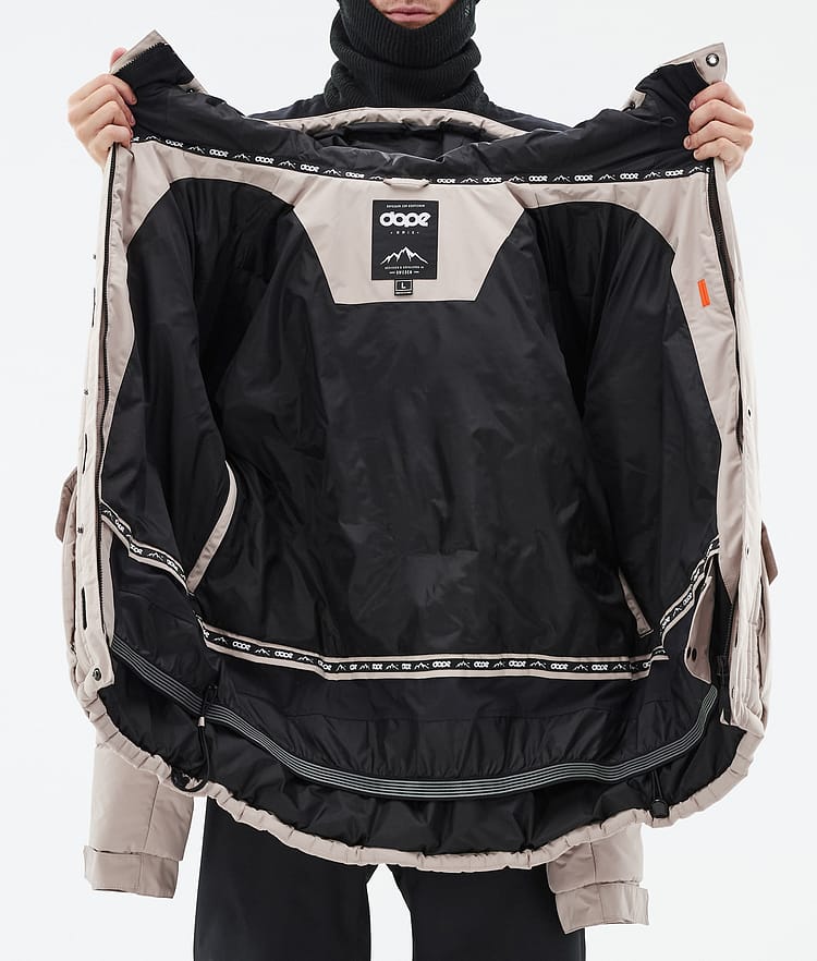 Dope Puffer Full Zip 24 Snowboardjacka Herr Sand Renewed, Image 9 of 9