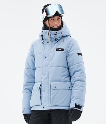 Dope Puffer W Full Zip 24 Snowboard Jacket Light Blue Renewed