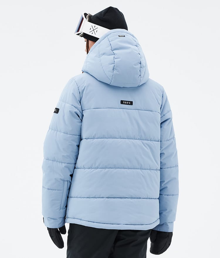 Dope Puffer W Full Zip 24 Snowboard Jacket Women Light Blue Renewed, Image 6 of 9