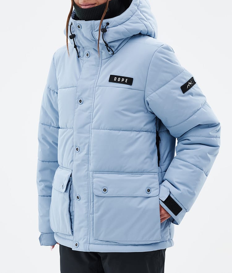 Dope Puffer W Full Zip 24 Snowboard Jacket Women Light Blue Renewed, Image 7 of 9