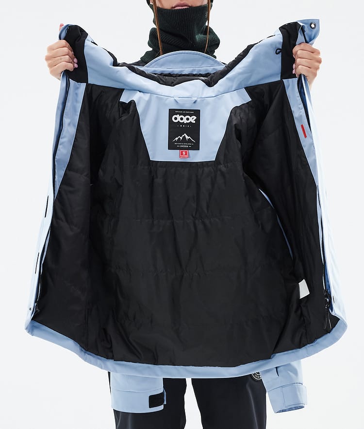 Dope Blizzard W Full Zip 24 Snowboardjacke Damen Light Blue, Image 9 of 9