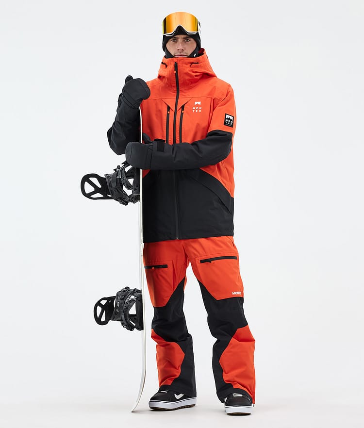 Montec Arch Snowboard Jacket Men Orange/Black Renewed, Image 2 of 9