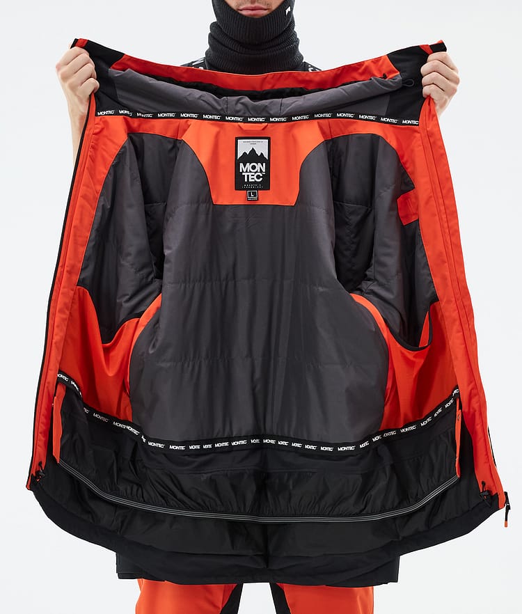 Montec Arch Ski Jacket Men Orange/Black, Image 9 of 9