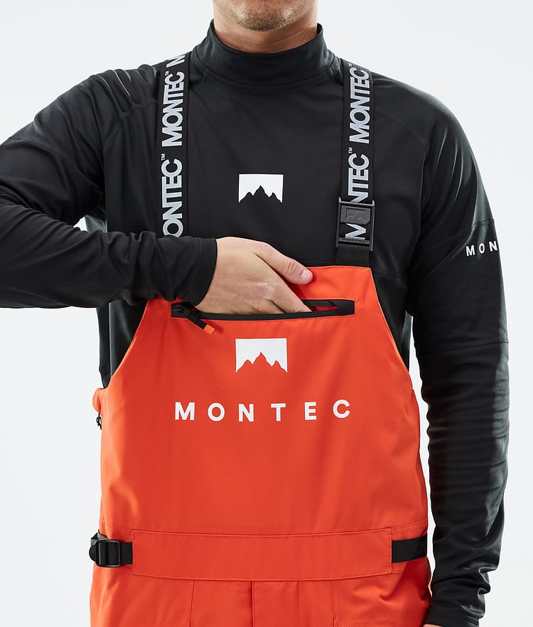 Montec Arch Snowboard Pants Men Orange/Black, Image 6 of 7